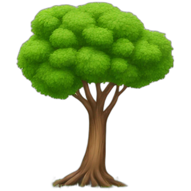 tree on grass emoji