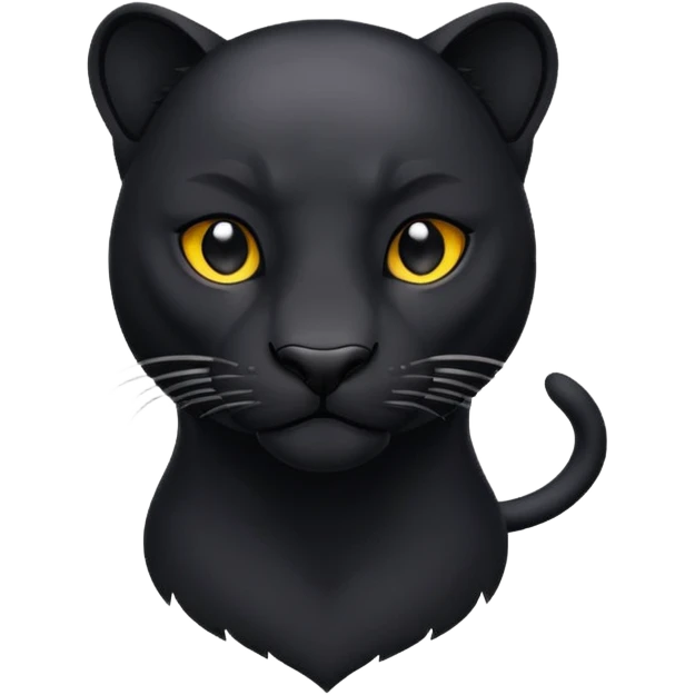 Un animal pantera rigiendo emoji