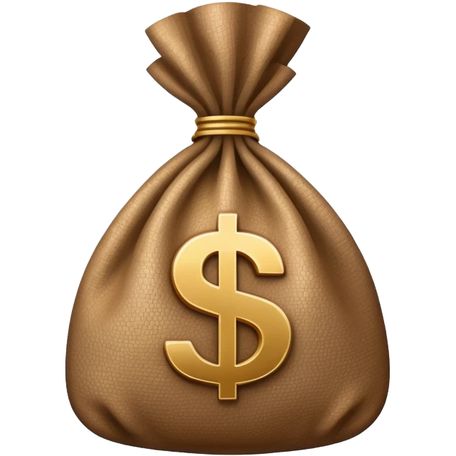 Money bag with dollar sign emoji