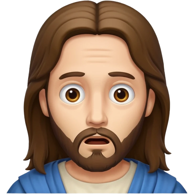 Jesus acting shocked emoji
