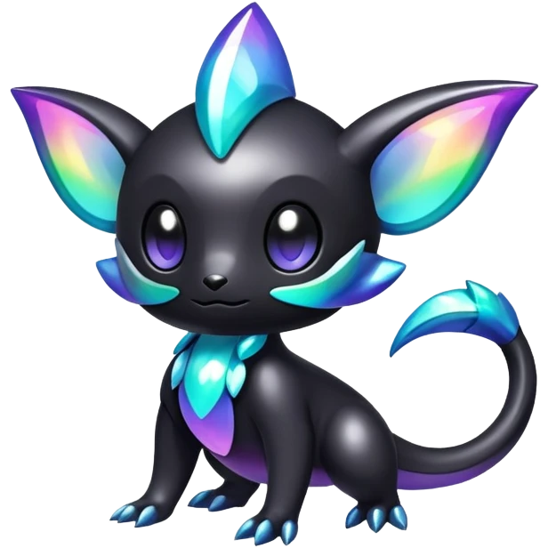  Iridescent black dark fakemon-creature  emoji