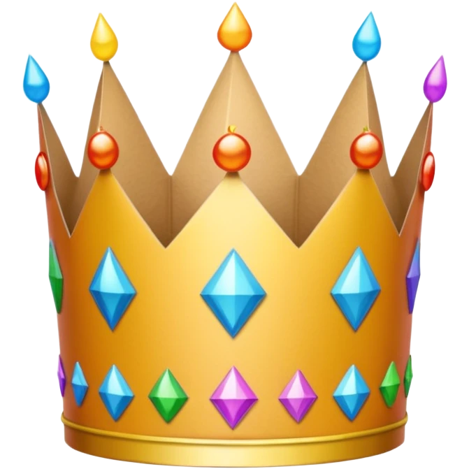 birthday cardboard ncrown emoji