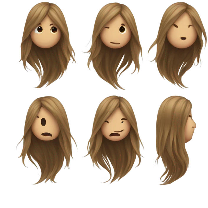 Hair flip emoji