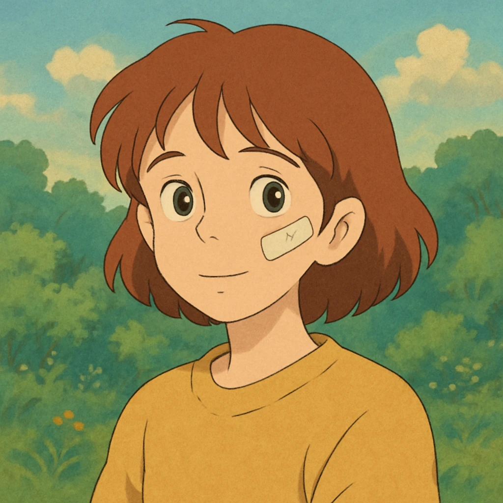 bandage, soft and whimsical, ghibli style emoji