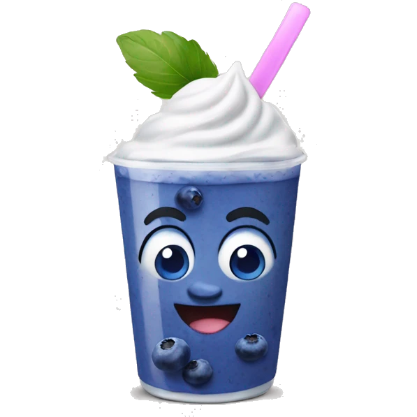 blueberry yogurt emoji