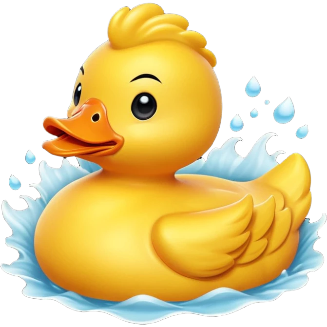 Angry rubber duck  emoji