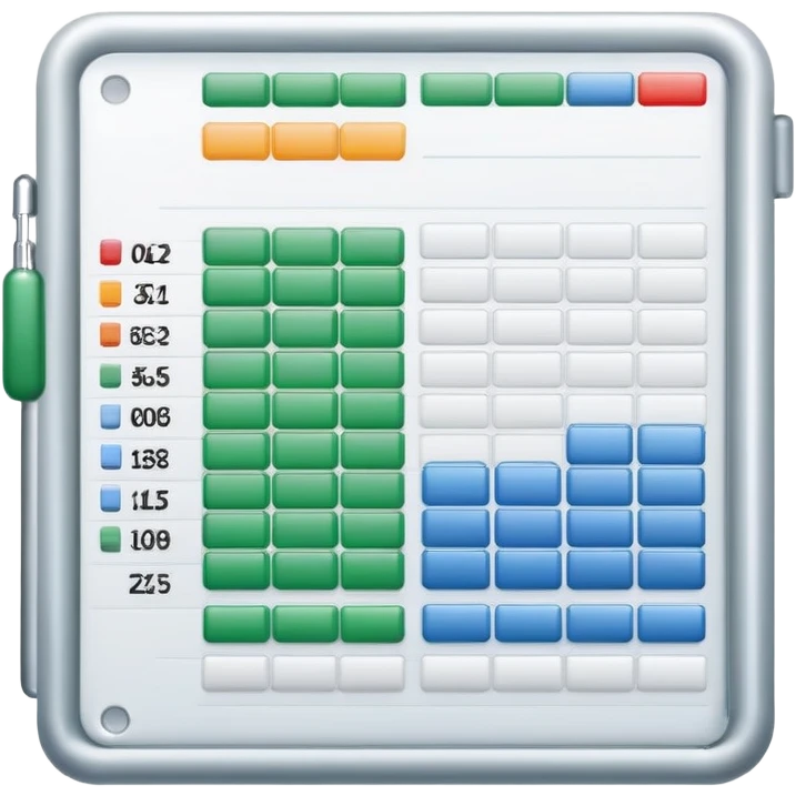 spreadsheet file with rows and columns emoji