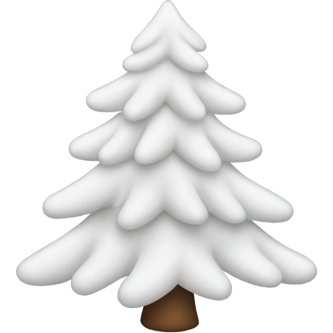 white christmas tree emoji