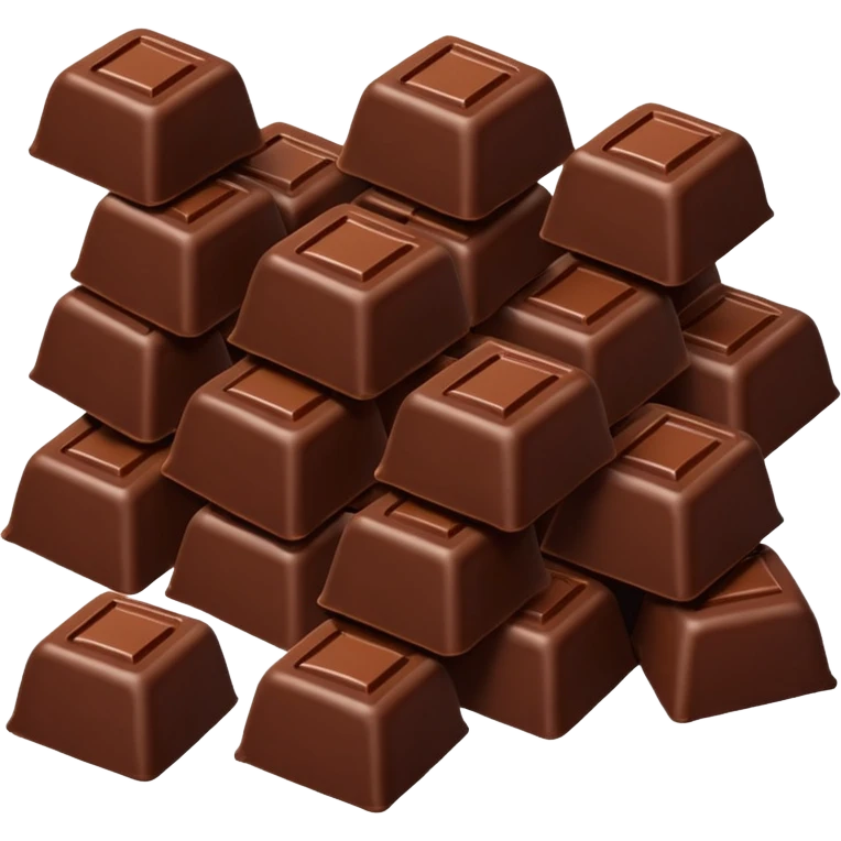 Chocolate pieces emoji