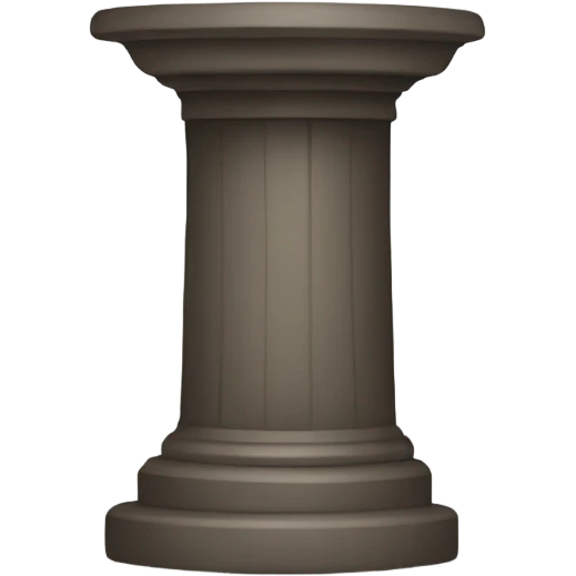 short pedestal emoji