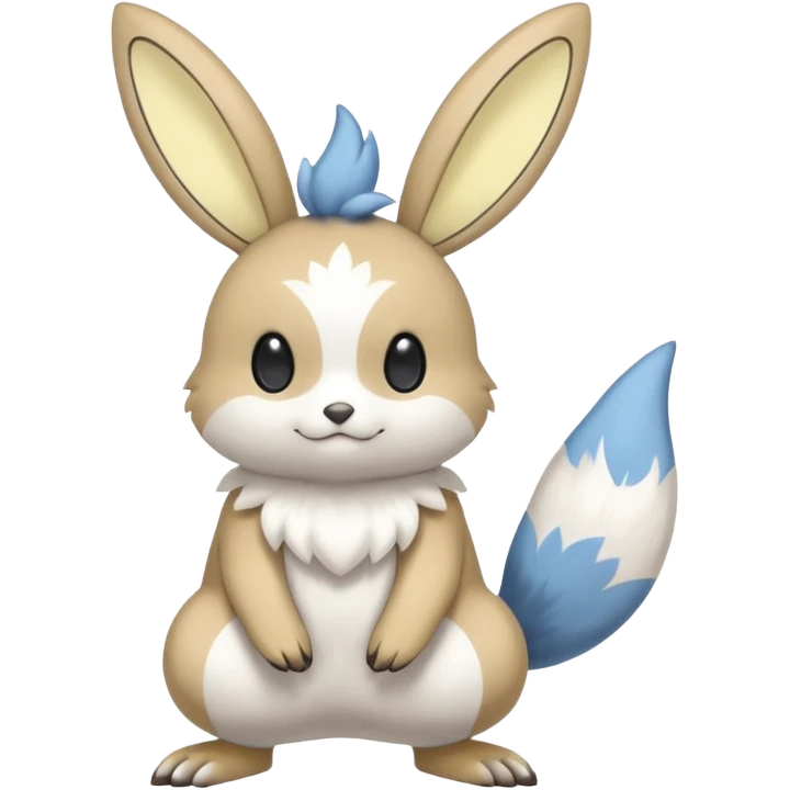 Bunnelby-Emolga-Pachirisu-Cacomistl-Fakemon-hybrid-creature (full body) emoji