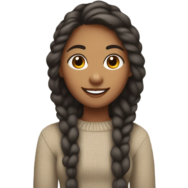 Cozy white girl emoji