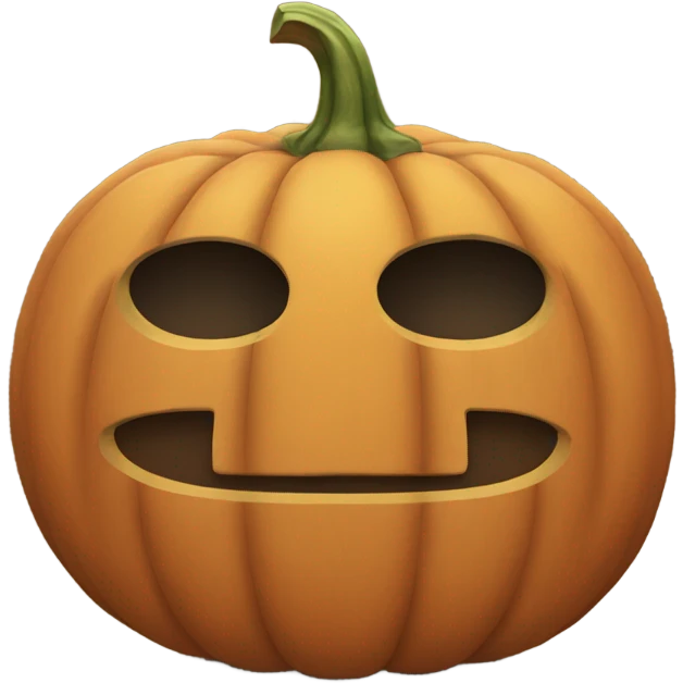 Pumpkin without face emoji