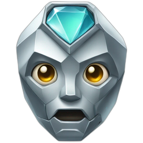 diamond shaped robot emoji