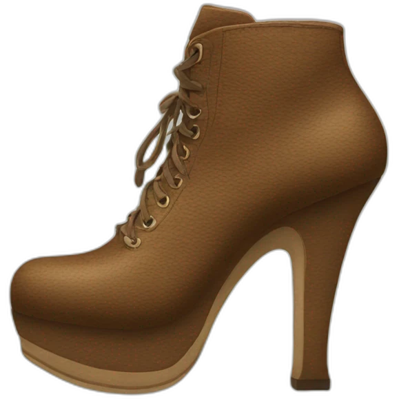 Zapato de mujer gigante  emoji