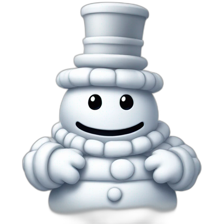 michelin man christmas snowman emoji