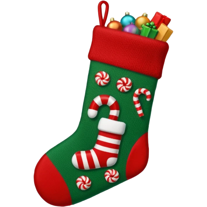 masculine christmas stocking emoji