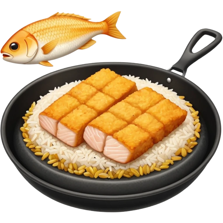 Rice and fish fillet emoji