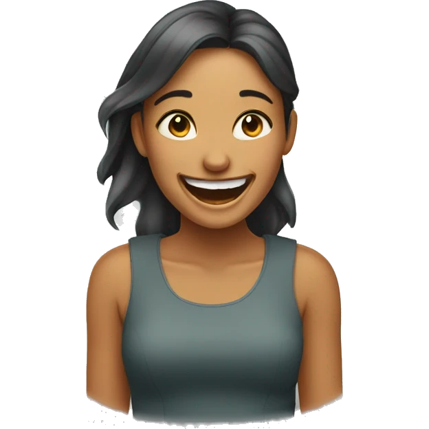 girl laughing emoji