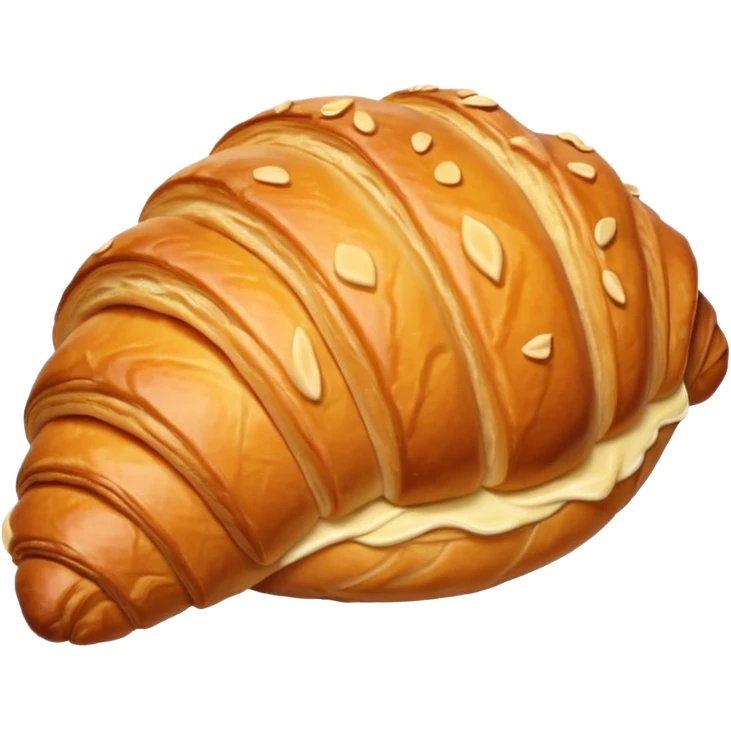 realistic croissant emoji