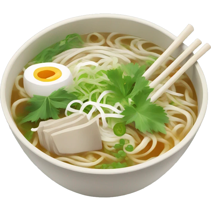 bowl of pho  emoji