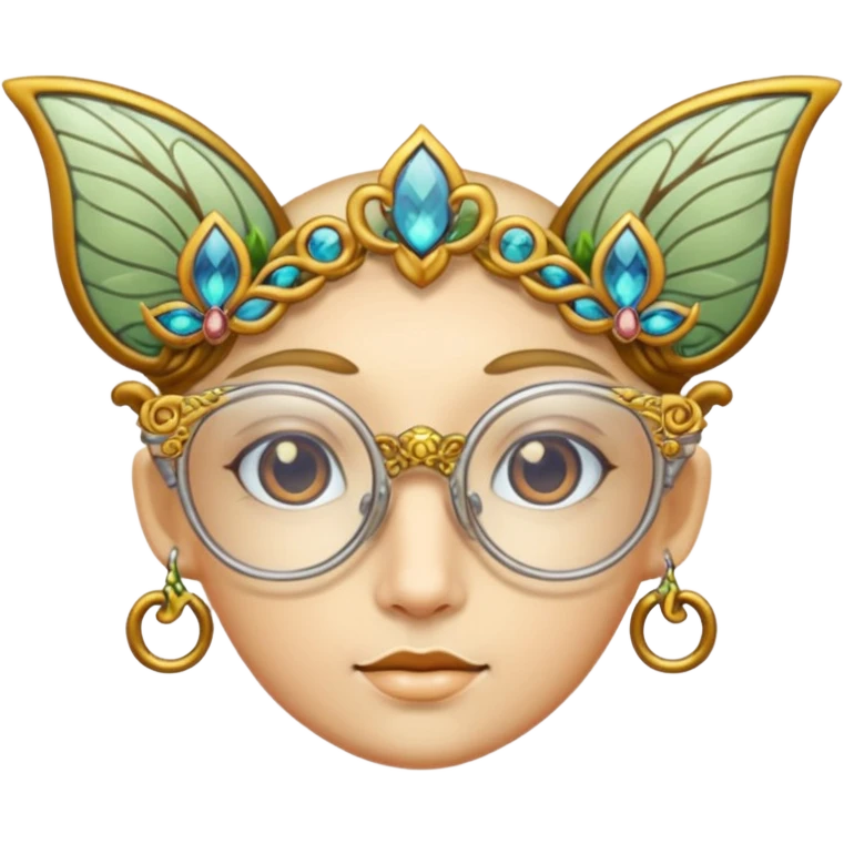 glasses with fae emoji