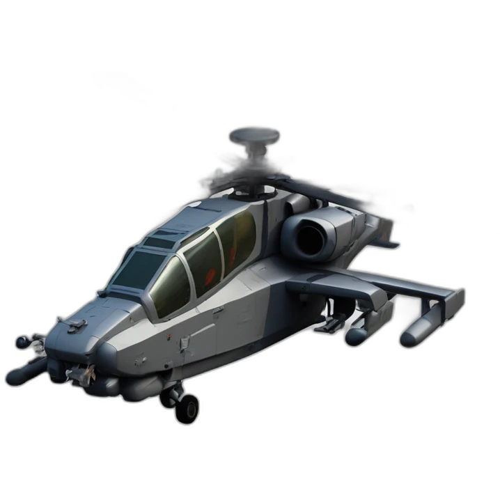 Ah-64GX Apache Warchief with shark paint emoji