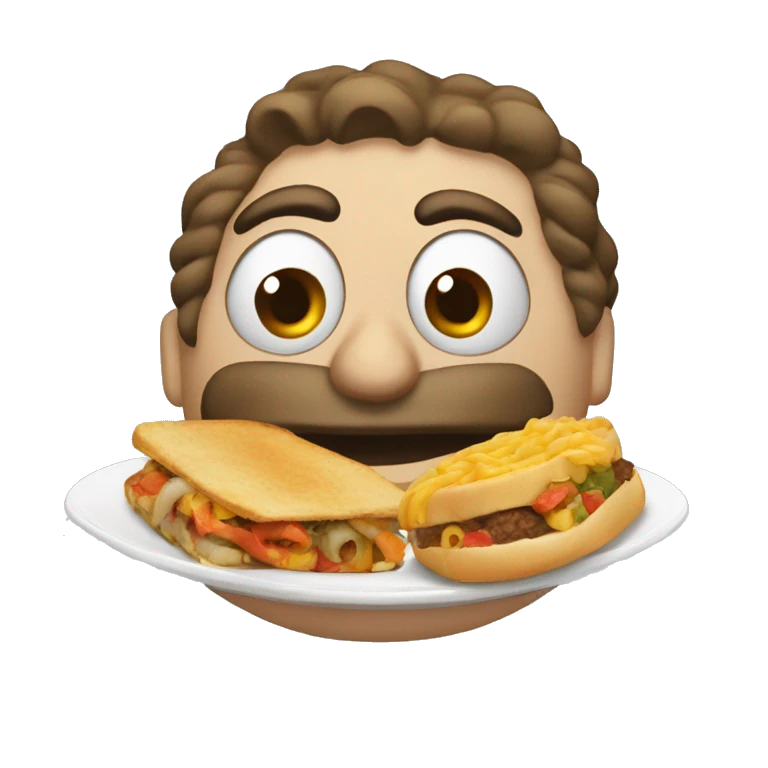 Plato de comida dominicana emoji
