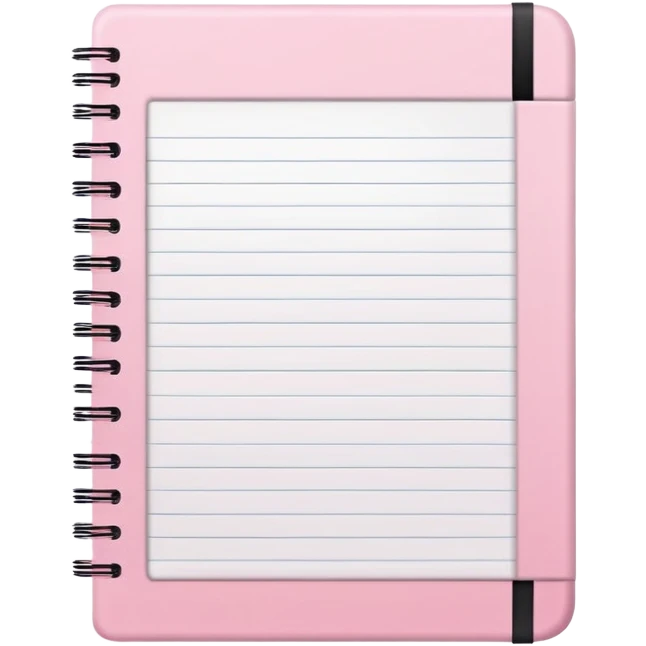 Light pink notebook emoji