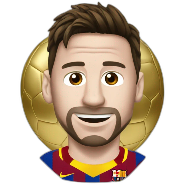 Messi ballon d'or emoji
