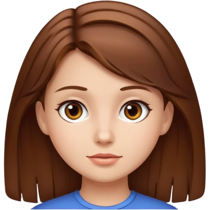 Brown hair homey girl emoji