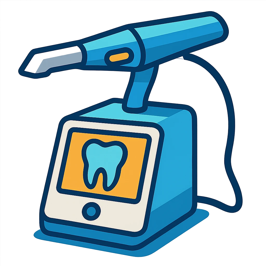 a 3D dental scanner, detailed, realistic, professional, high resolution emoji