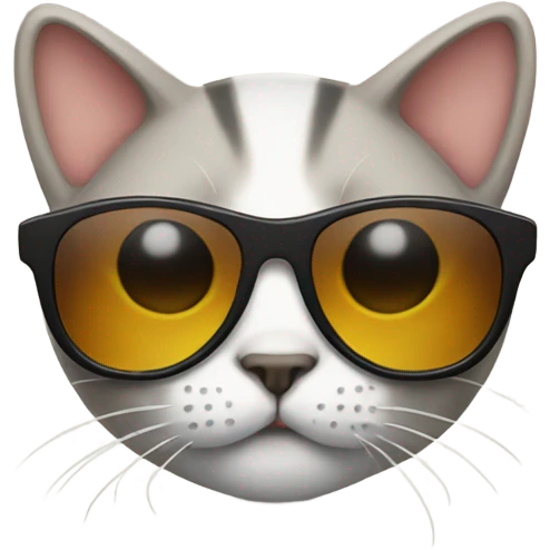 Cat with sunglasses emoji