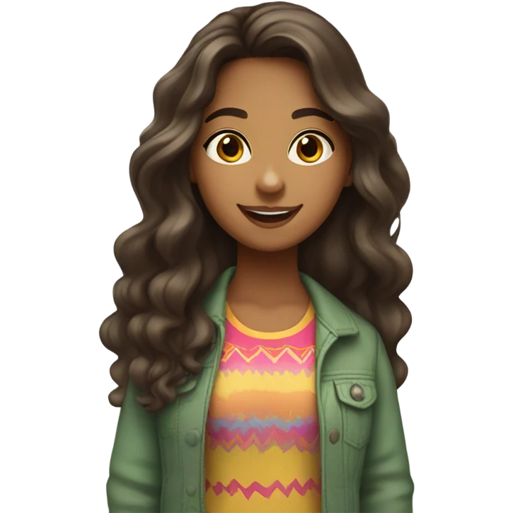 girl, latina, emoji