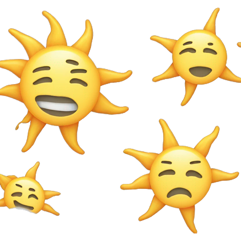 Sun and cloud emoji
