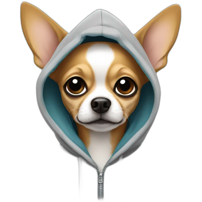 Chihuahua in a hoodie emoji
