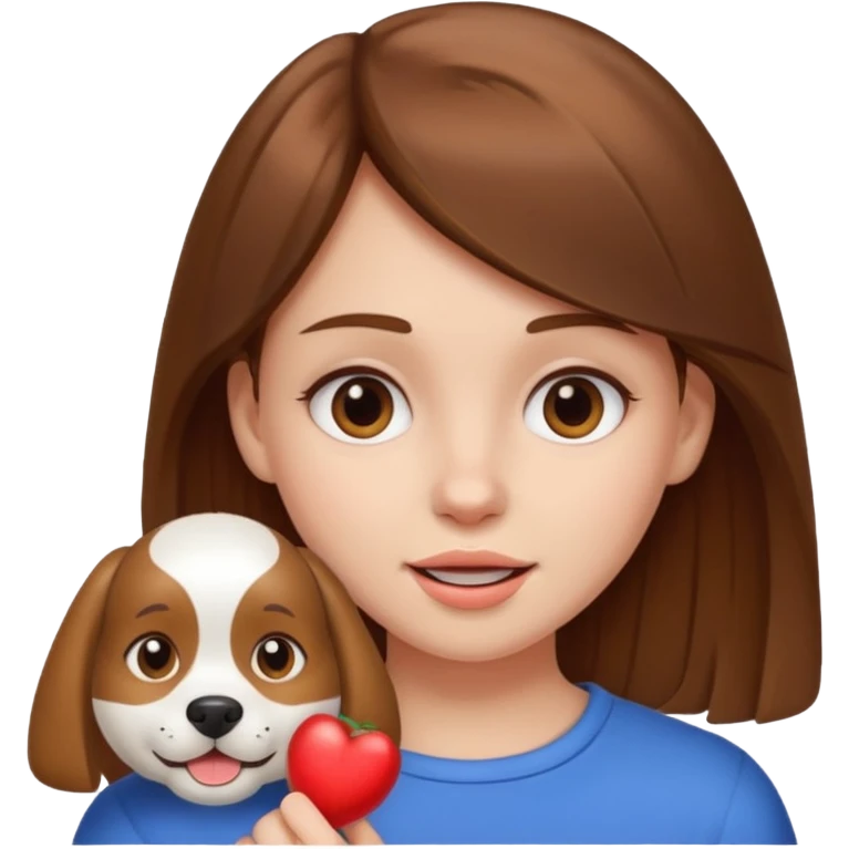 Fille brune et blanche qui a un ongle entre les canines emoji