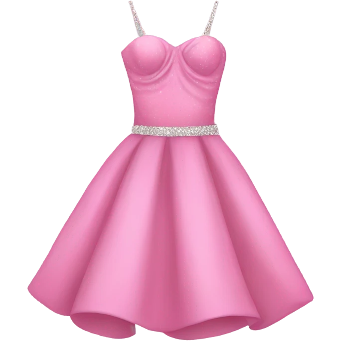 Pink prom dress emoji