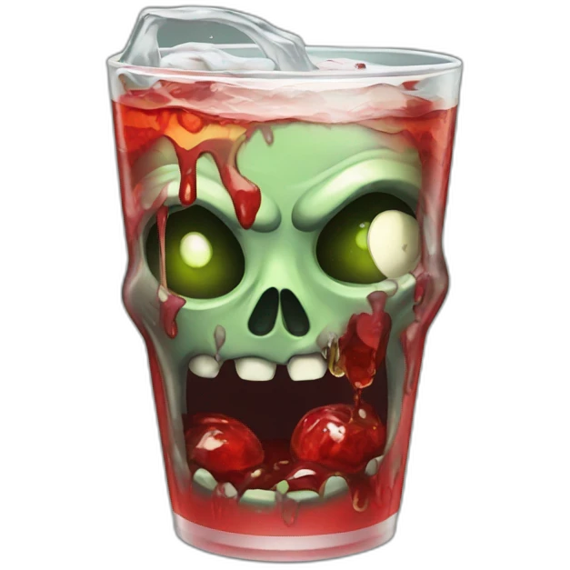 Zombie drink coca emoji