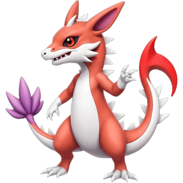 Stitch-Salandit-Noibat-Zangoose-fusion, full body emoji