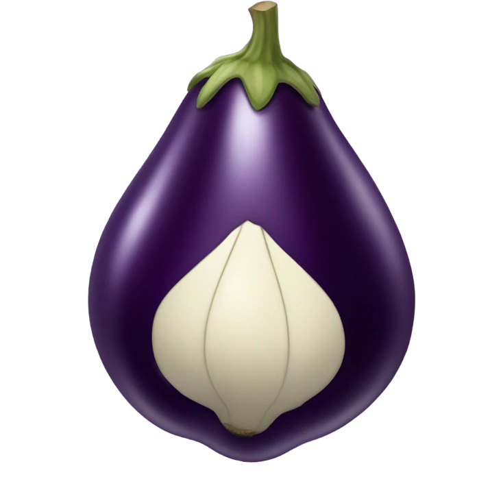 Eggplant skin emoji