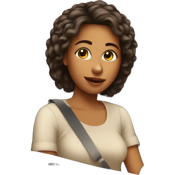 Fille dans voiture  emoji