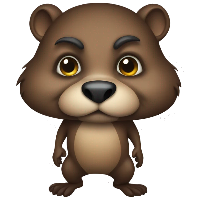 evil beaver emoji