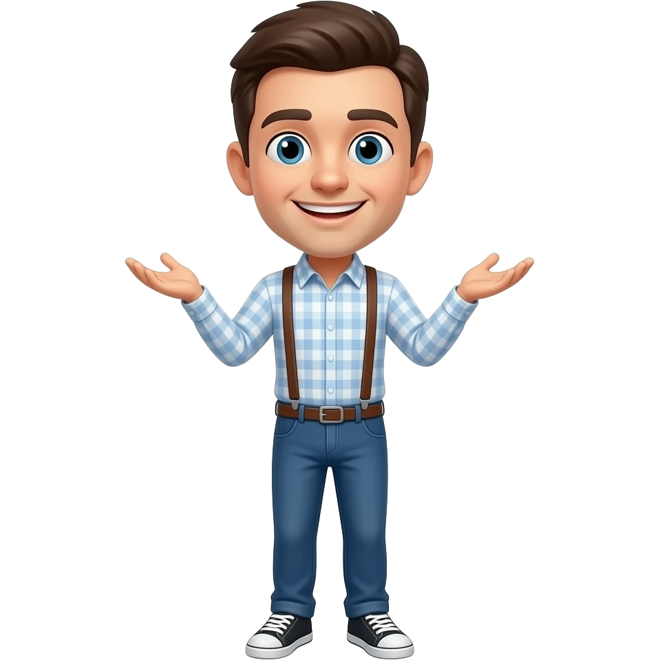 Shrug and smile emoji