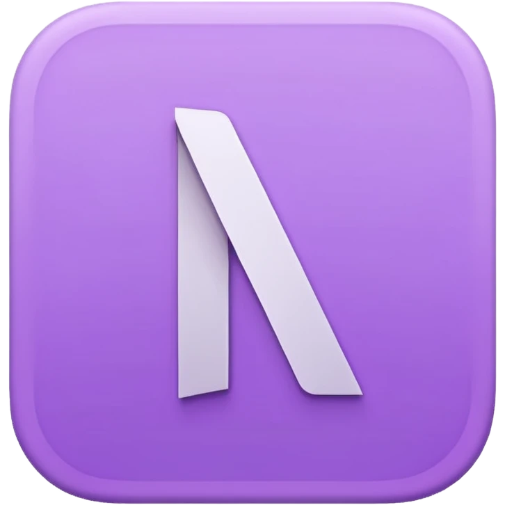 Netflix aesthetic "N" logo in pastel purple emoji