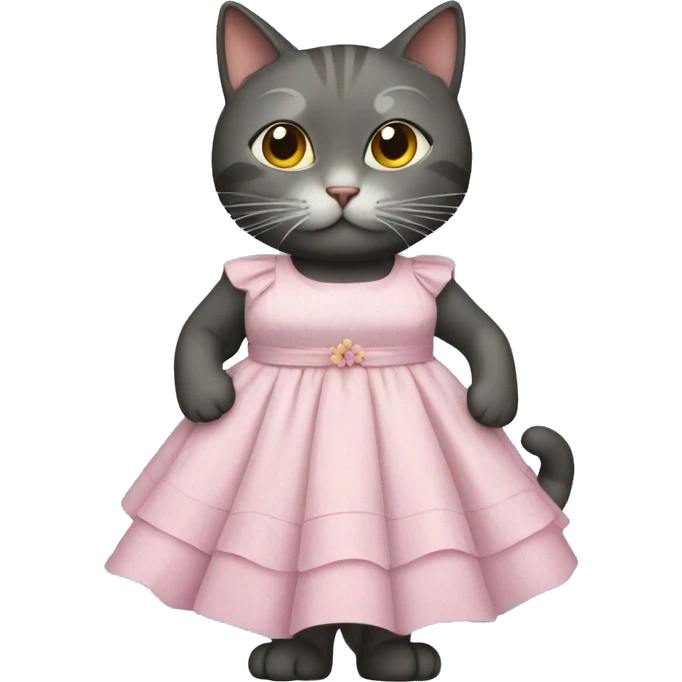 Cat in a dress emoji