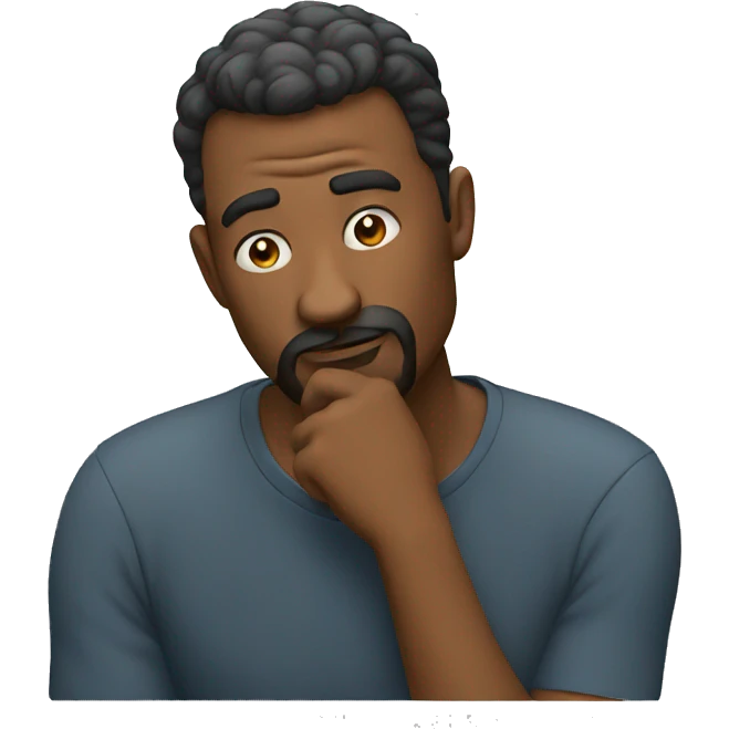 Man thinking something  emoji