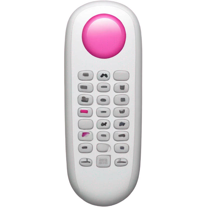 Tv remote with pink lipstick  emoji