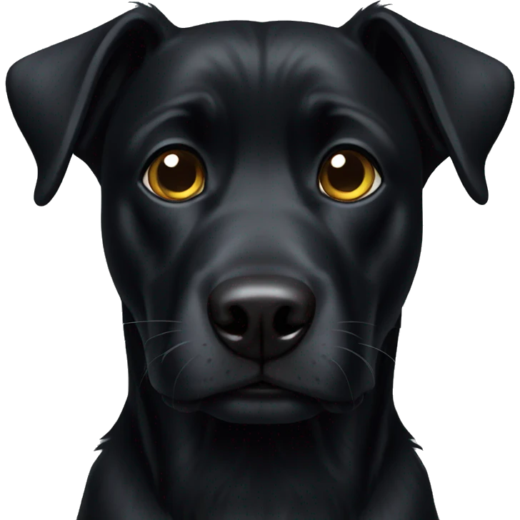 black dog emoji