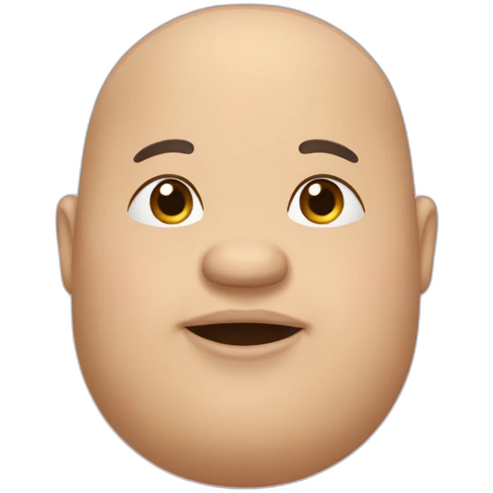 chubby bald emoji